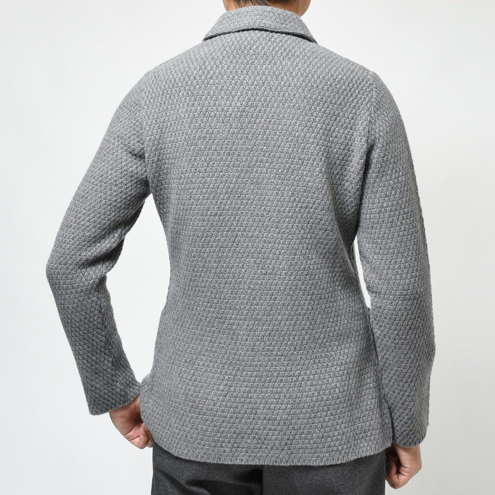 LARDINI（ラルディーニ） カシミアバスケットニットジャケット ALJM70J000
