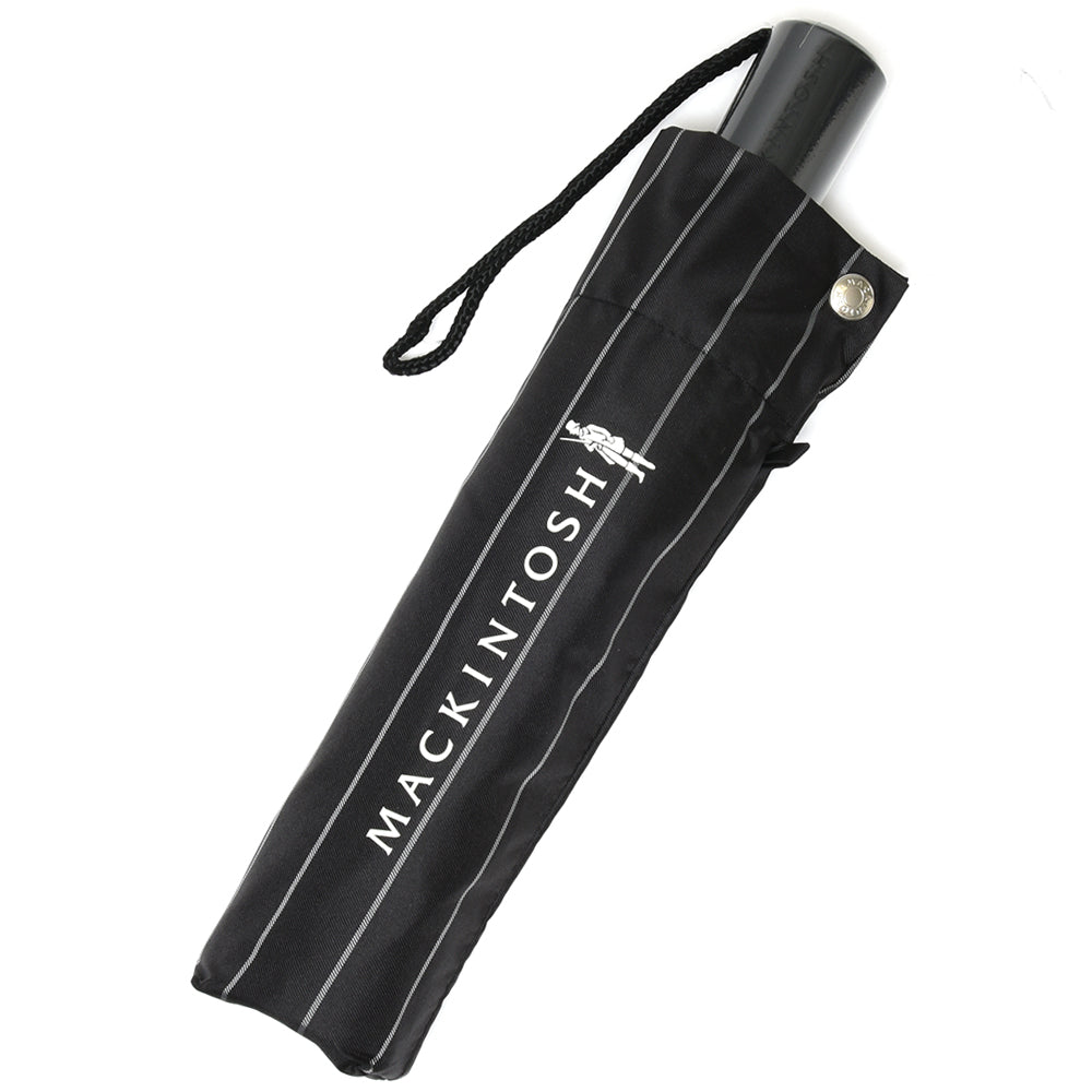 MACKINTOSH（マッキントッシュ） UVカットポリエステルチョークストライプフォールディングアンブレラ AYR UMBRELLA
