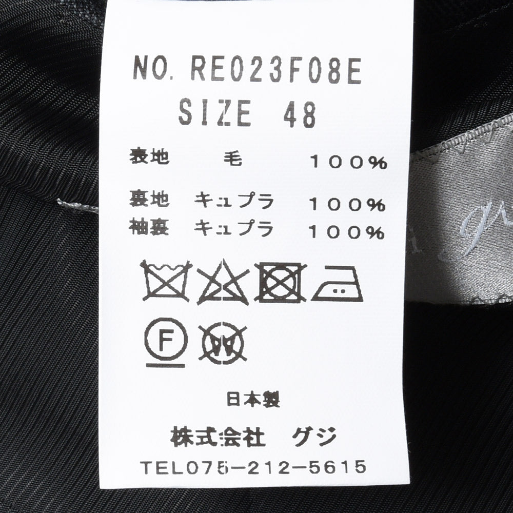 guji（グジ） TROFEOトロフェオ ウールシャークスキン6B1プリーツスーツ(MADE BY RING JACKET / Ermenegildo Zegnaファブリック使用) 【秋/冬】