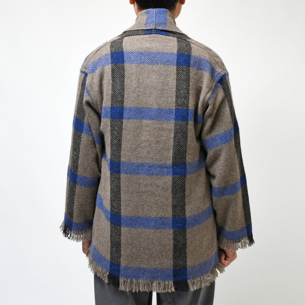 COMOLI（コモリ）×Norlha（ノラ） ヤクウールウィンドーペーンストールジャケット NOMAD NETS