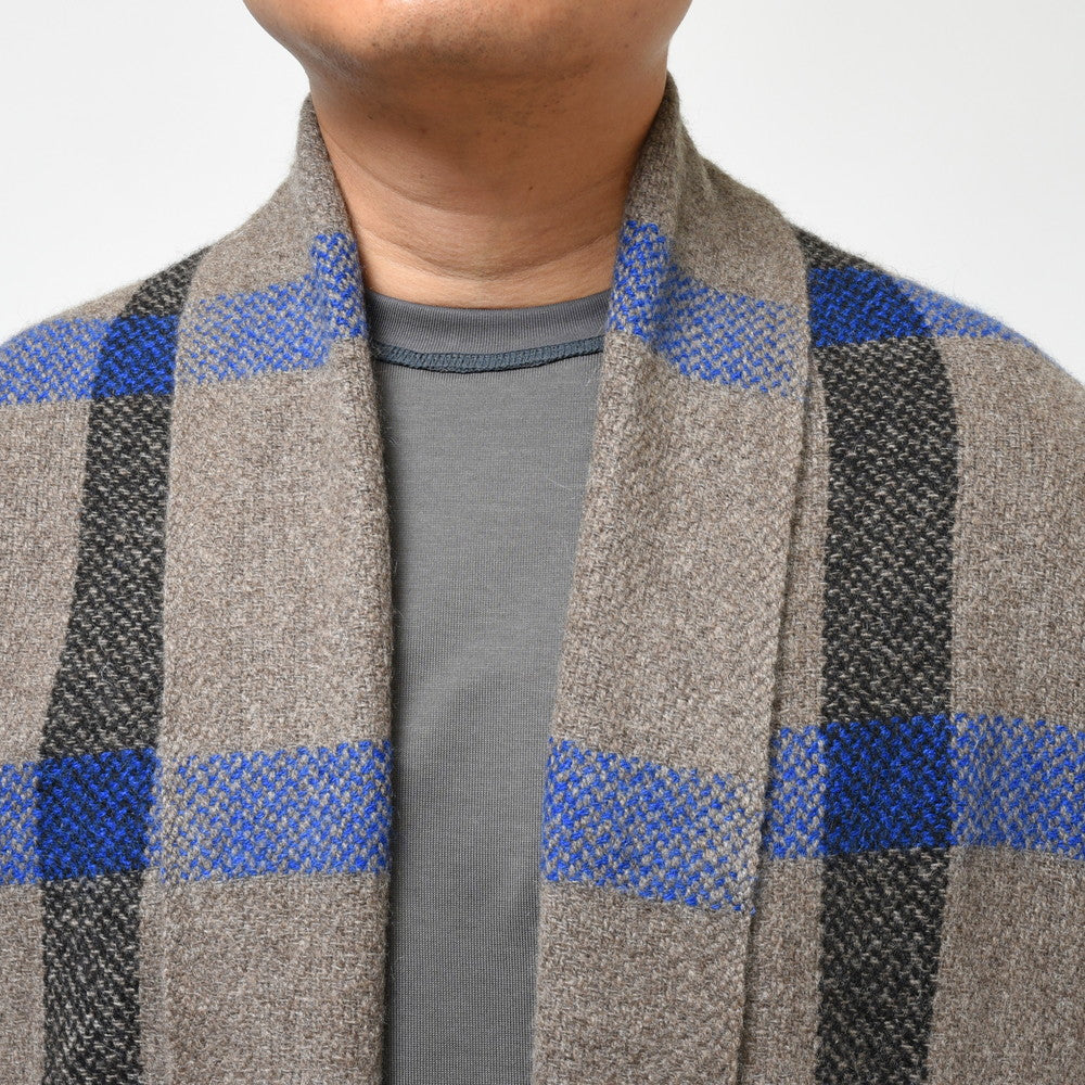 COMOLI（コモリ）×Norlha（ノラ） ヤクウールウィンドーペーンストールジャケット NOMAD NETS