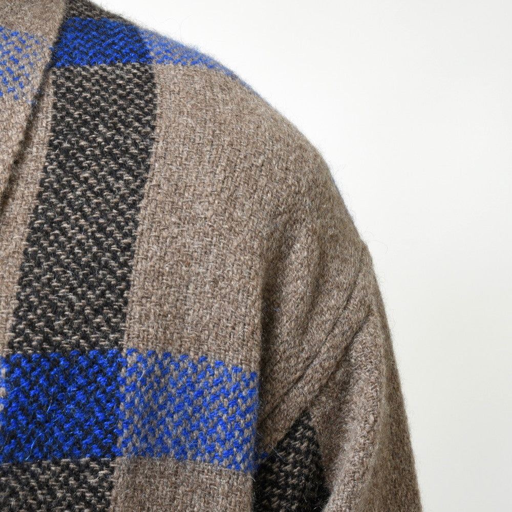 COMOLI（コモリ）×Norlha（ノラ） ヤクウールウィンドーペーンストールジャケット NOMAD NETS