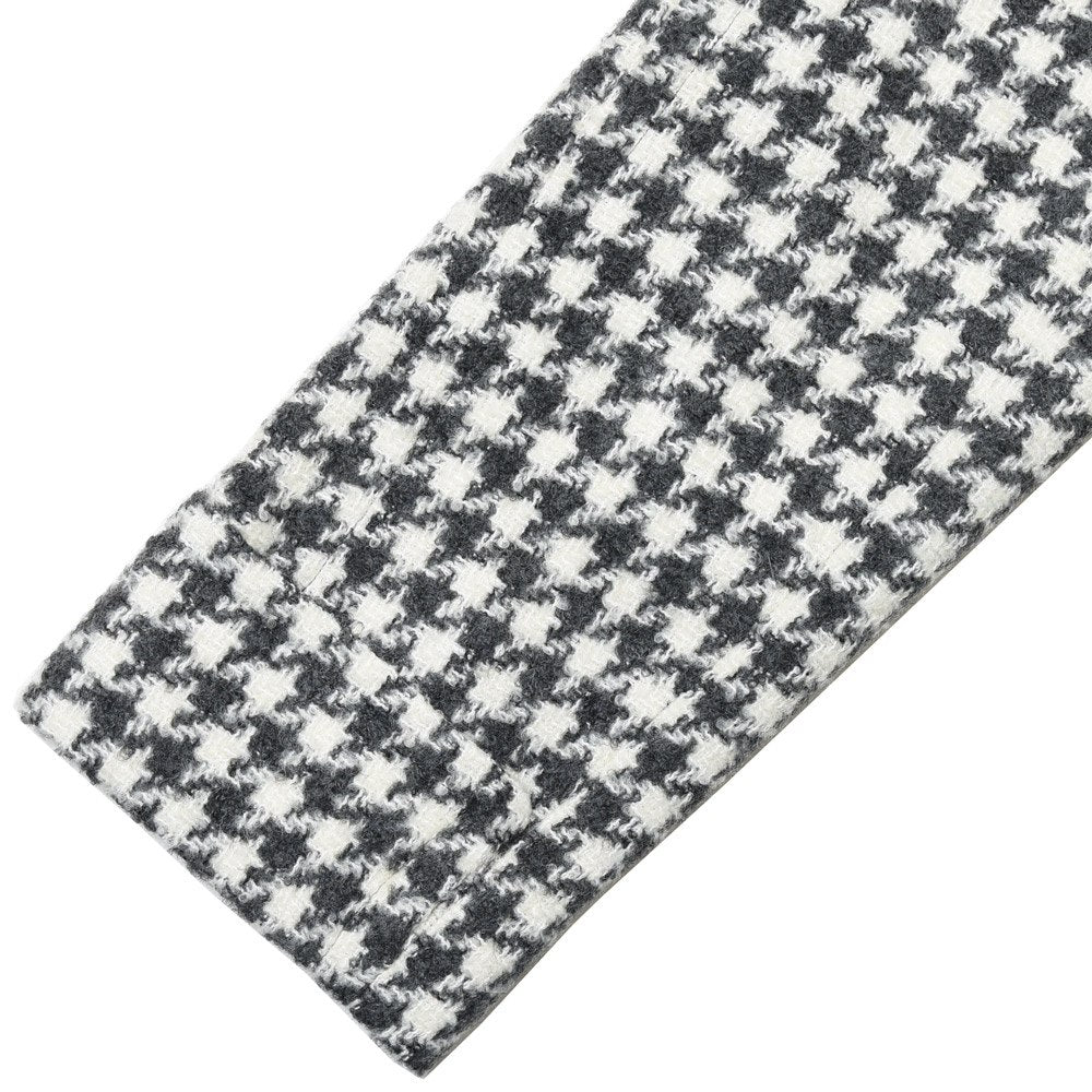 LARDINI（ラルディーニ） RETROレトロ ブークレライトツィードハウンドトゥースダブルブレストポロコートJY23005/ITC61604
