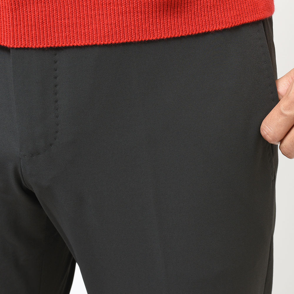 PT TORINO ピーティー トリノ Active コットン ナイロン ストレッチ ノープリーツ パンツ EPSILON BACK ZIP