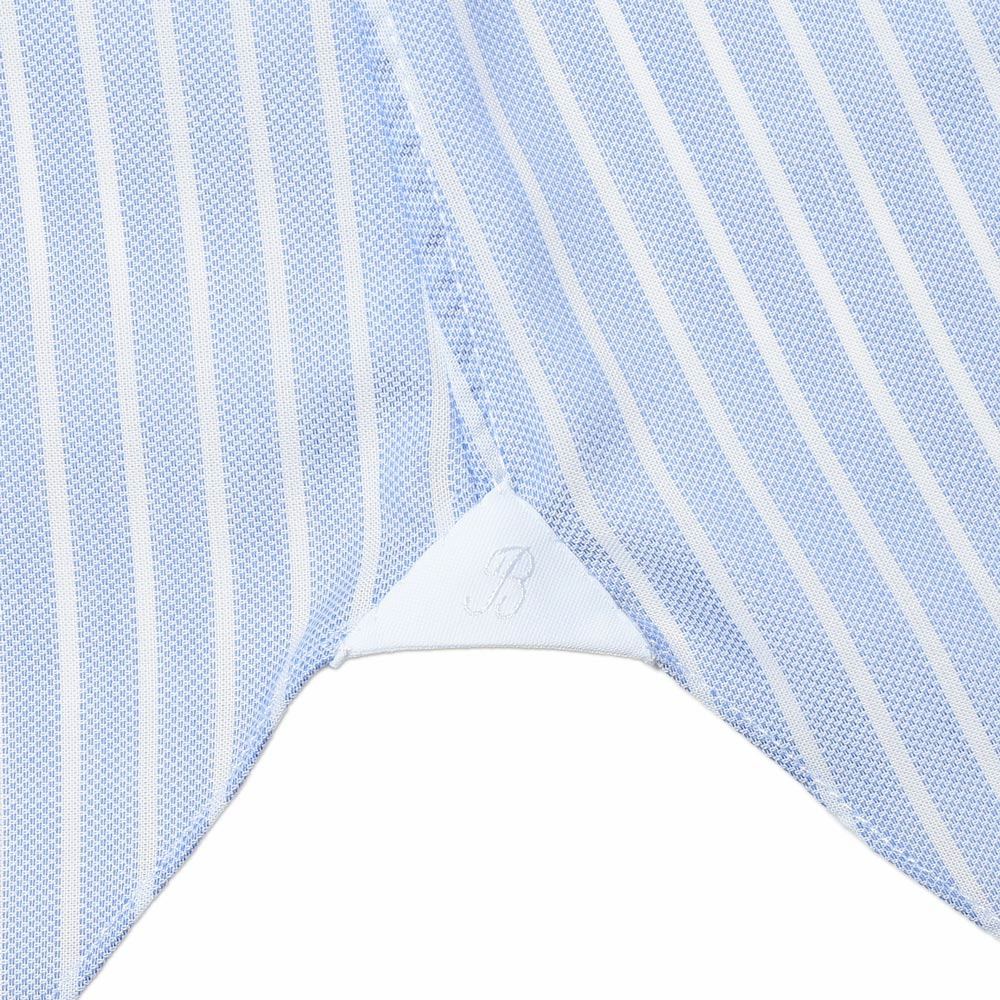 BARBA（バルバ） TAB コットンピンオックスストライプタブカラーシャツ 487-81451