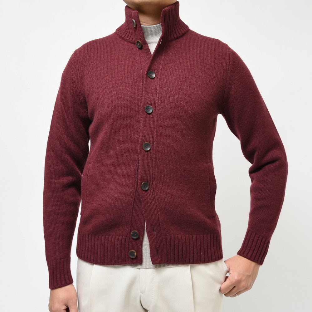 ZANONE（ザノーネ） 5ゲージカシミアスタンドカラーニットカーディガン CHIOTO SLIM FIT/812519/ZK117/472-85604(M)