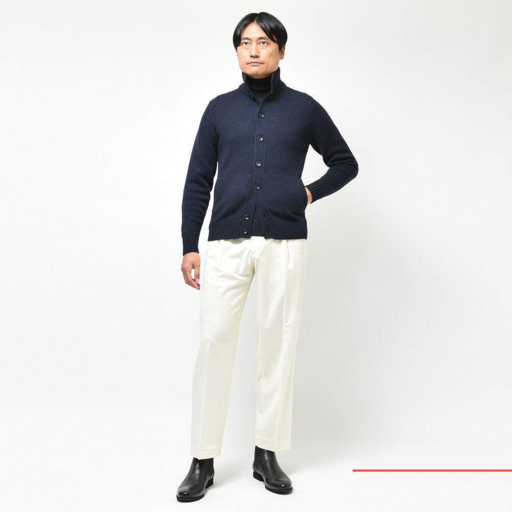 ZANONE（ザノーネ） 5ゲージカシミアスタンドカラーニットカーディガン CHIOTO SLIM FIT/812519/ZK117/472-85604(M)