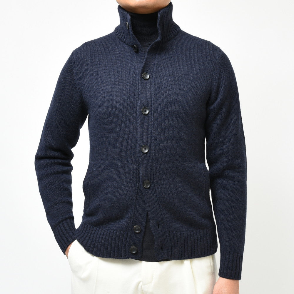 ZANONE（ザノーネ） 5ゲージカシミアスタンドカラーニットカーディガン CHIOTO SLIM FIT/812519/ZK117/472-85604(M)