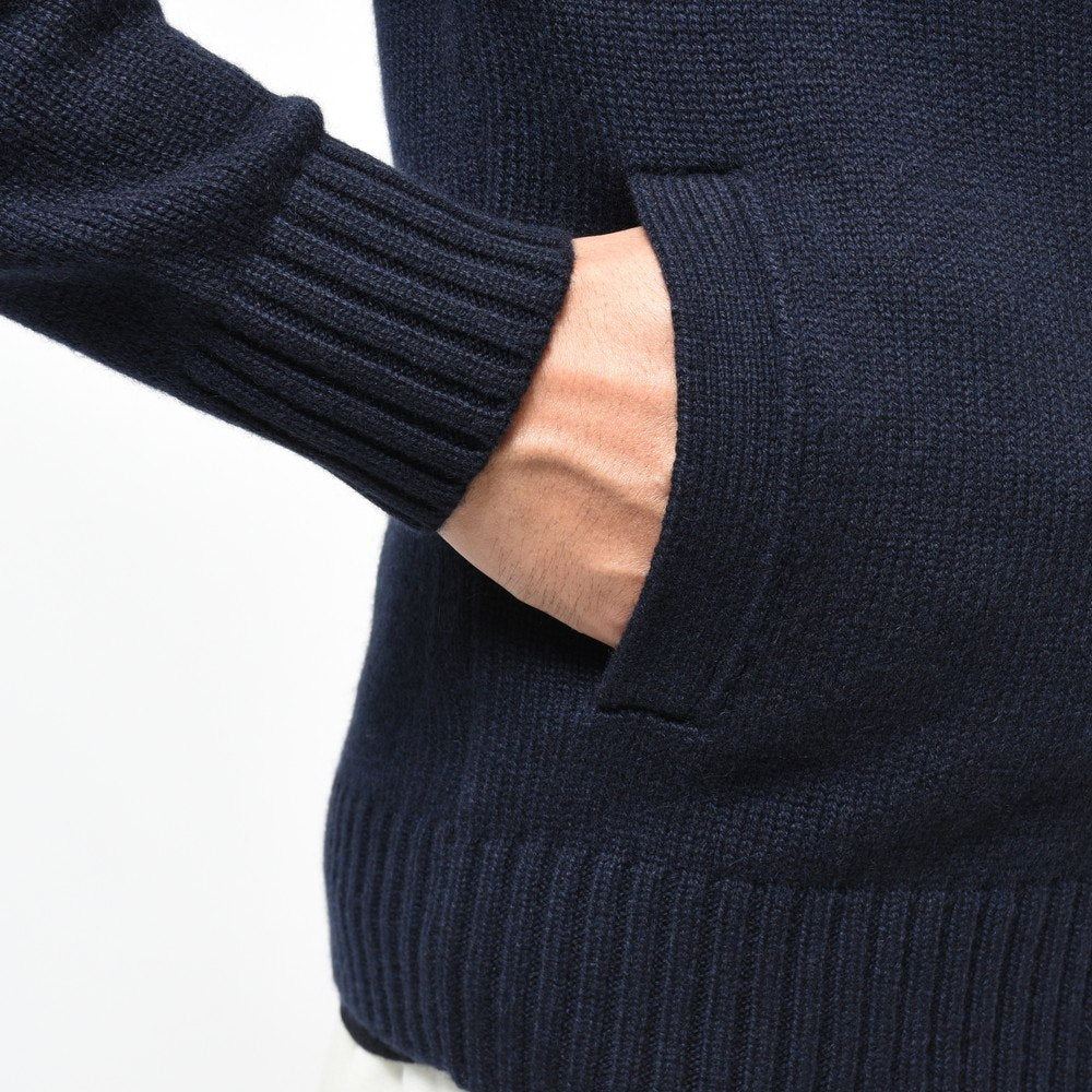 ZANONE（ザノーネ） 5ゲージカシミアスタンドカラーニットカーディガン CHIOTO SLIM FIT/812519/ZK117/472-85604(M)