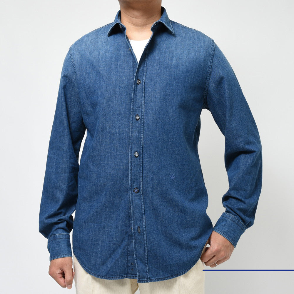 JACOB COHEN（ヤコブコーエン） ウォッシュドコットン デニムシャツ 226-81414