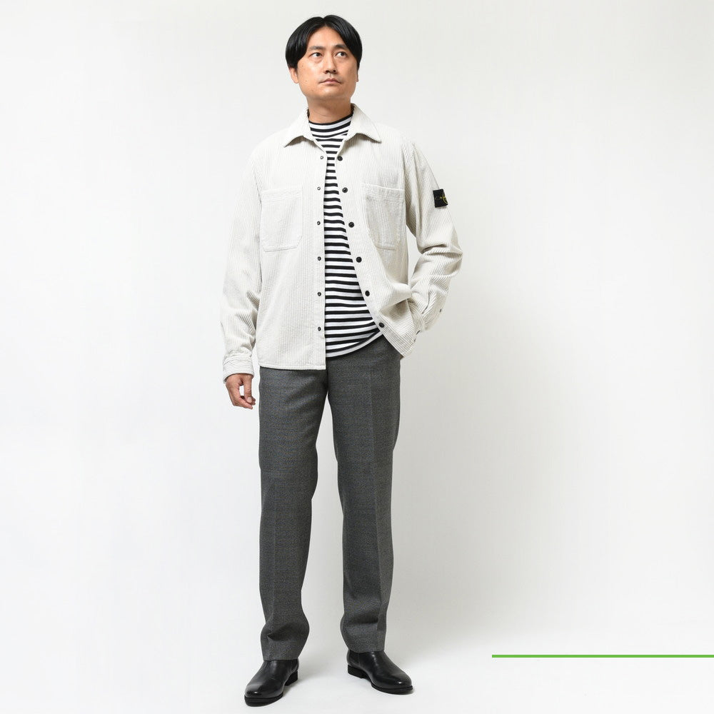 STONE ISLAND(ストーンアイランド) ガーメントダイコットンコーデュロイシャツブルゾン 79-151-13-11