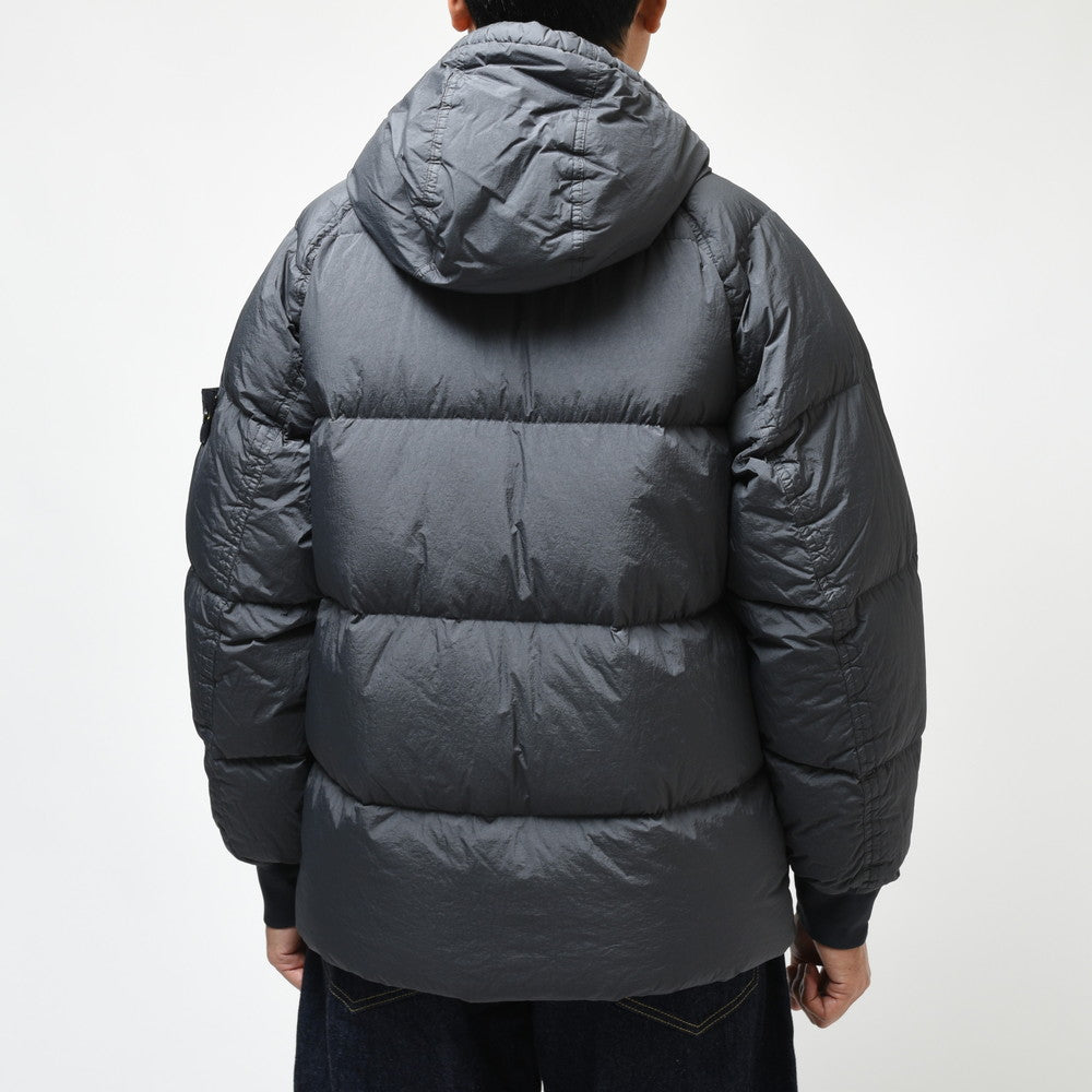 STONE ISLAND(ストーンアイランド) ガーメントダイナイロンレップスフーデッドダウンジャケット 79-154-07-23