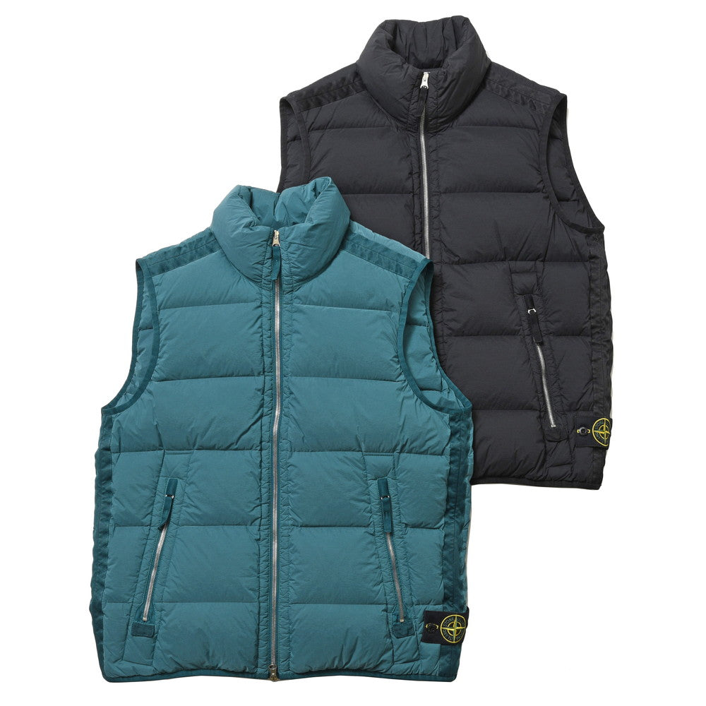 STONE ISLAND(ストーンアイランド) ガーメントダイシームレスダウンベスト 79-15G-14-28