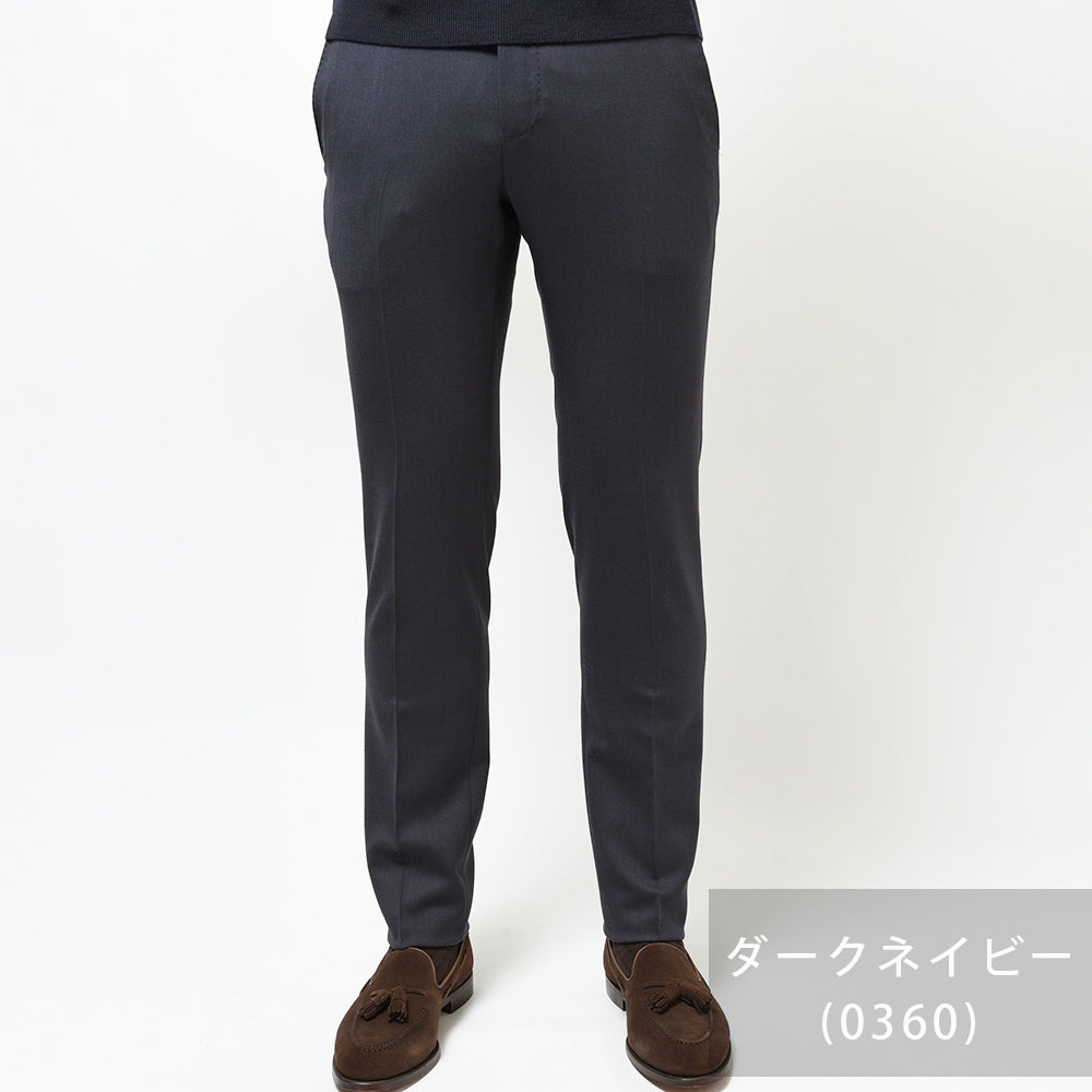 PT TORINO ピーティー トリノ Travel ウォッシャブルライトテクノウールフランネル ストレッチ ノープリーツ ドレスパンツ SUPERSLIM FIT