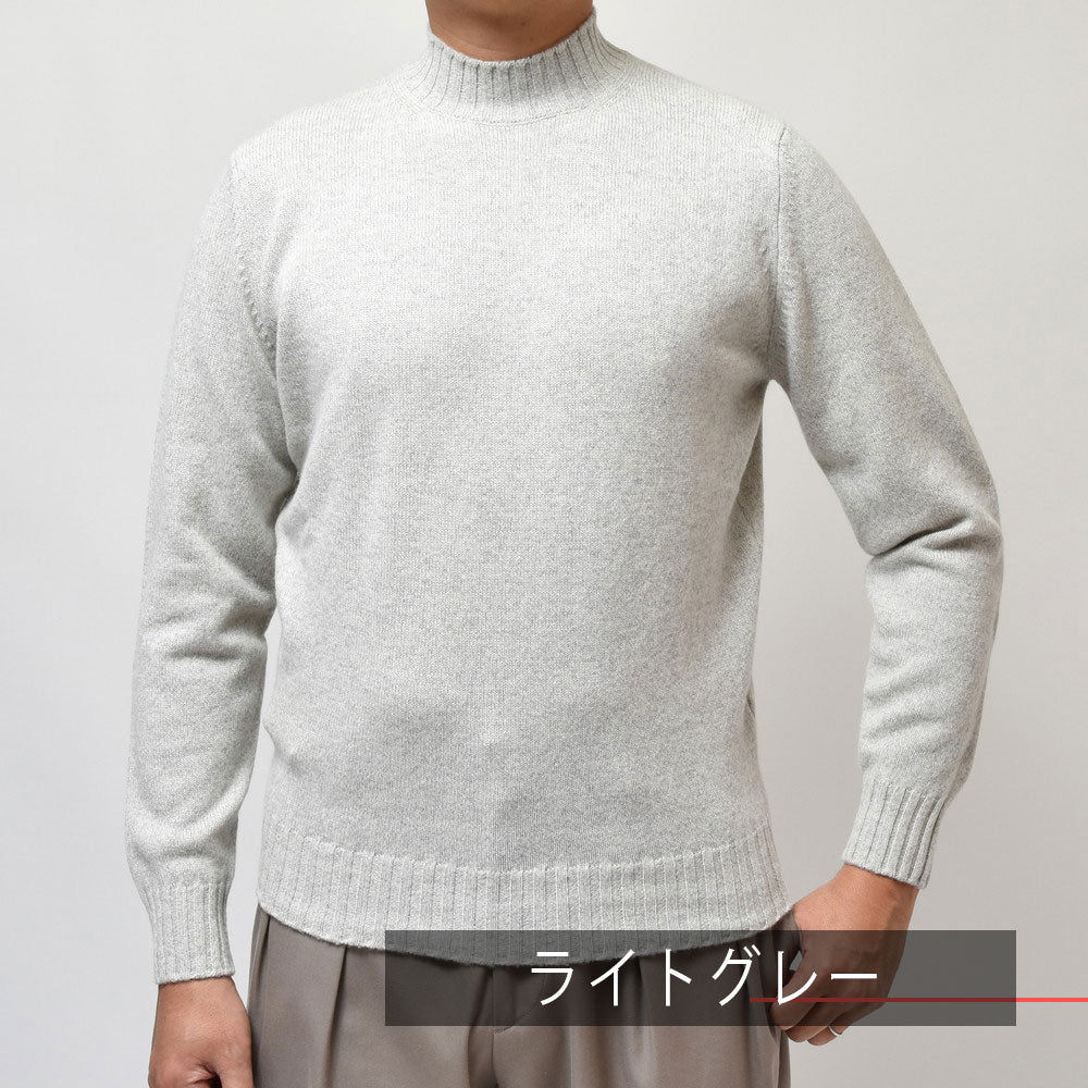 FILIPPO DE LAURENTIIS（フィリッポ デ ローレンティス） 7ゲージウールカシミアモックネックニット LU3ML35