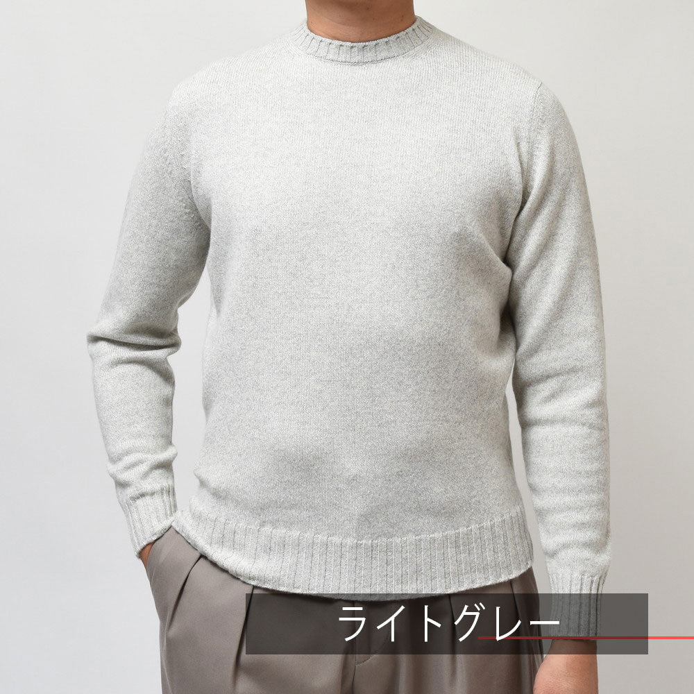 FILIPPO DE LAURENTIIS（フィリッポ デ ローレンティス） 7ゲージウールカシミアクルーネックニット GC3ML35