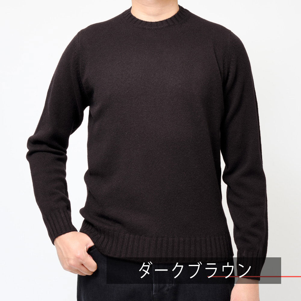 FILIPPO DE LAURENTIIS（フィリッポ デ ローレンティス） 7ゲージウールカシミアクルーネックニット GC3ML35