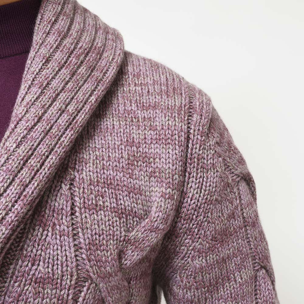 Settefili Cashmere セッテフィーリ カシミア カシミヤ ケーブル ショールカラー ニットカーディガン