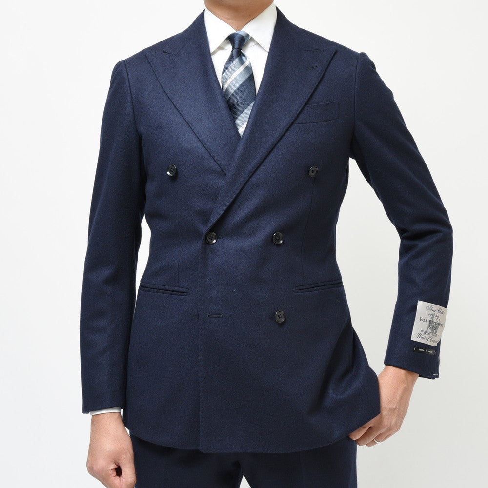 guji（グジ） ウールフランネル6B1プリーツダブルスーツ(MADE BY RING JACKET / FOX Brothersファブリック使用) 【秋/冬】