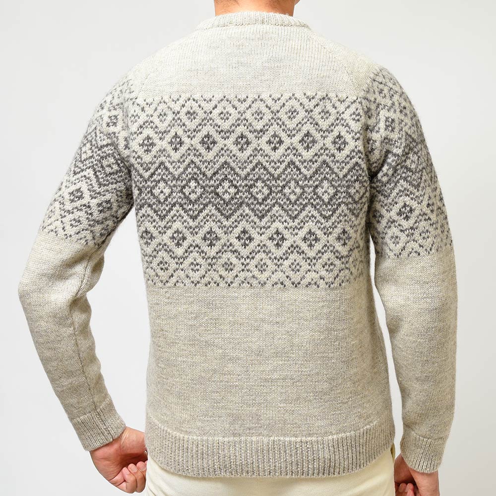 JOHN SMEDLEY ジョンスメドレー OBAN ブリティッシュウール 5ゲージ フェアアイル クルーネック ニット