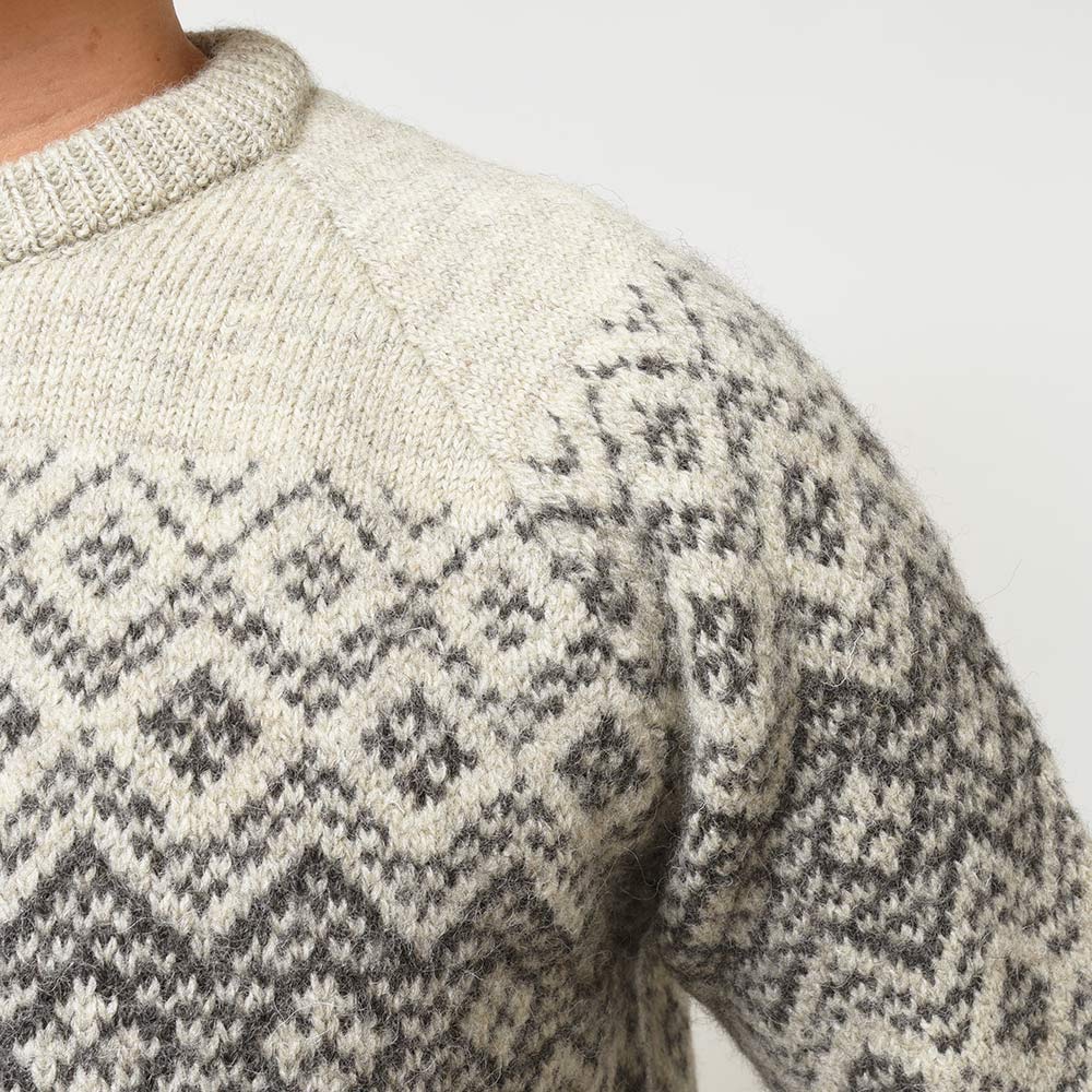 JOHN SMEDLEY ジョンスメドレー OBAN ブリティッシュウール 5ゲージ フェアアイル クルーネック ニット