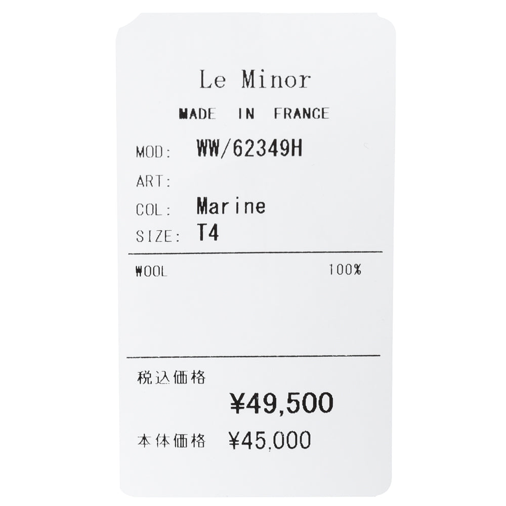Le Minor（ル ミノア） ミドルゲージウールリブタートルネックニット 62349H