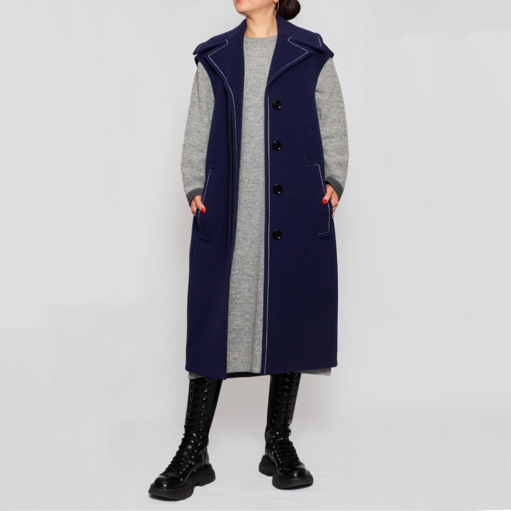 MARNI(マルニ)<BR>GLMA0079U0/UTW994 ウールフェルト ノースリーブコート