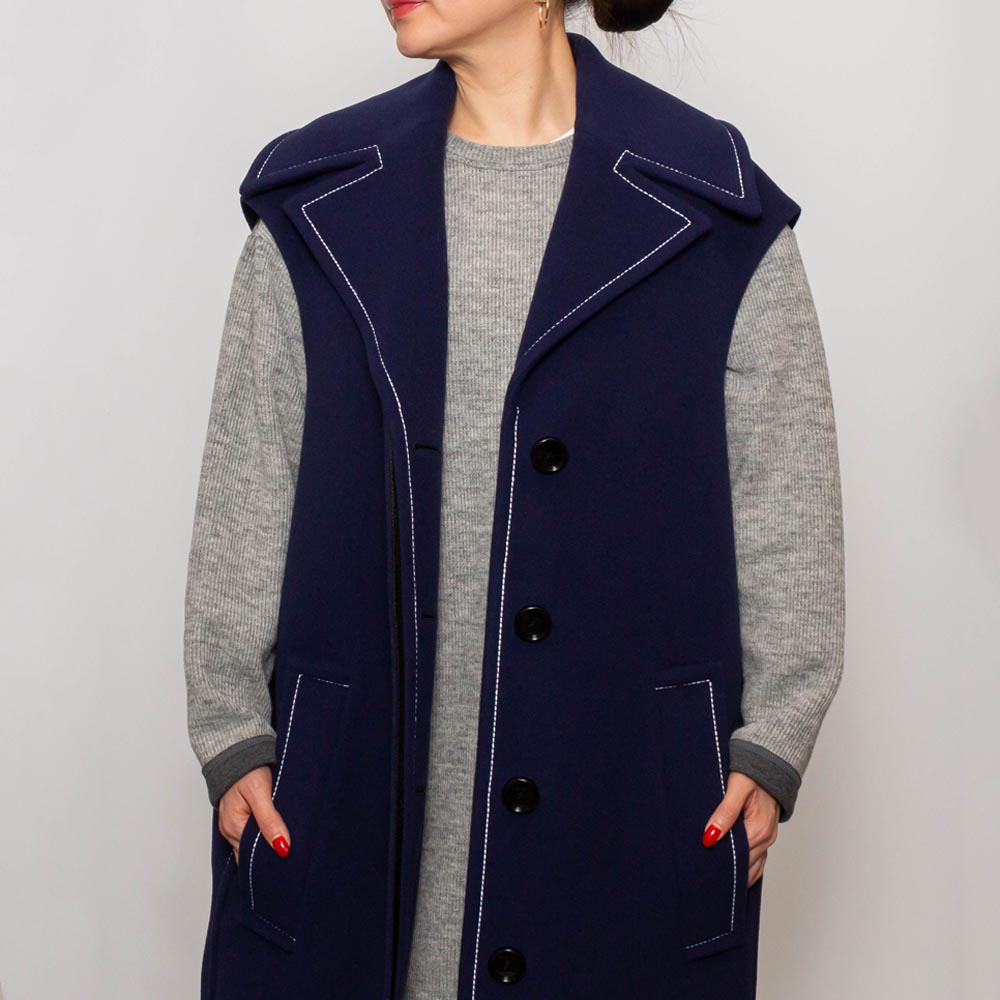 MARNI(マルニ)<BR>GLMA0079U0/UTW994 ウールフェルト ノースリーブコート