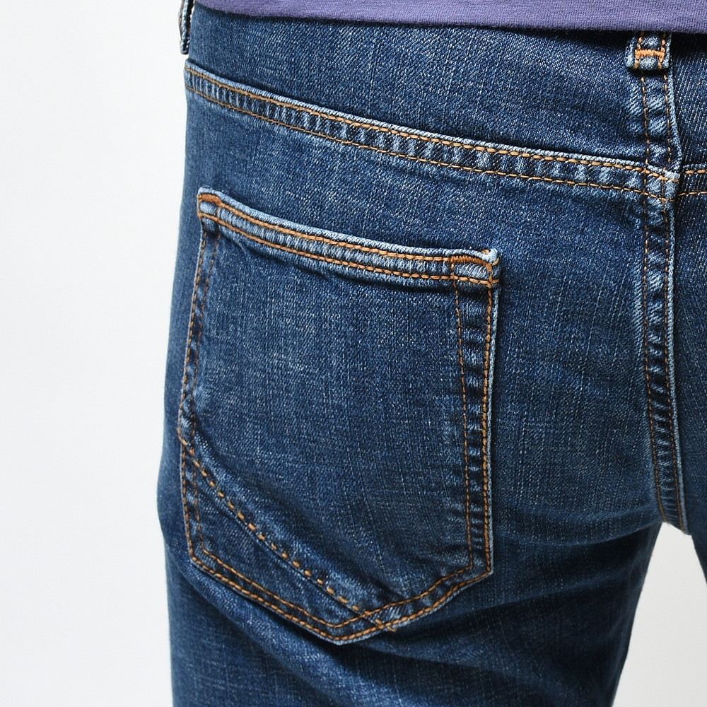 INCOTEX BLUE DIVISION（インコテックス ブルーディヴィジョン） Slim Fit ヴィンテージウォッシュスリムテーパードストレッチクロップドデニム 407-81576