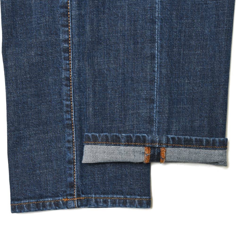 INCOTEX BLUE DIVISION（インコテックス ブルーディヴィジョン） Slim Fit ヴィンテージウォッシュスリムテーパードストレッチクロップドデニム 407-81576