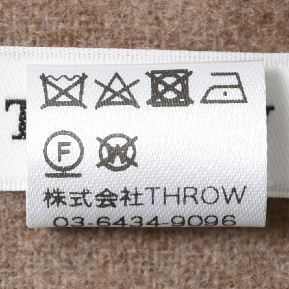 THROW（スロー） OLIVER ウールカシミヤダブルフェイスグレンチェックストール  S01