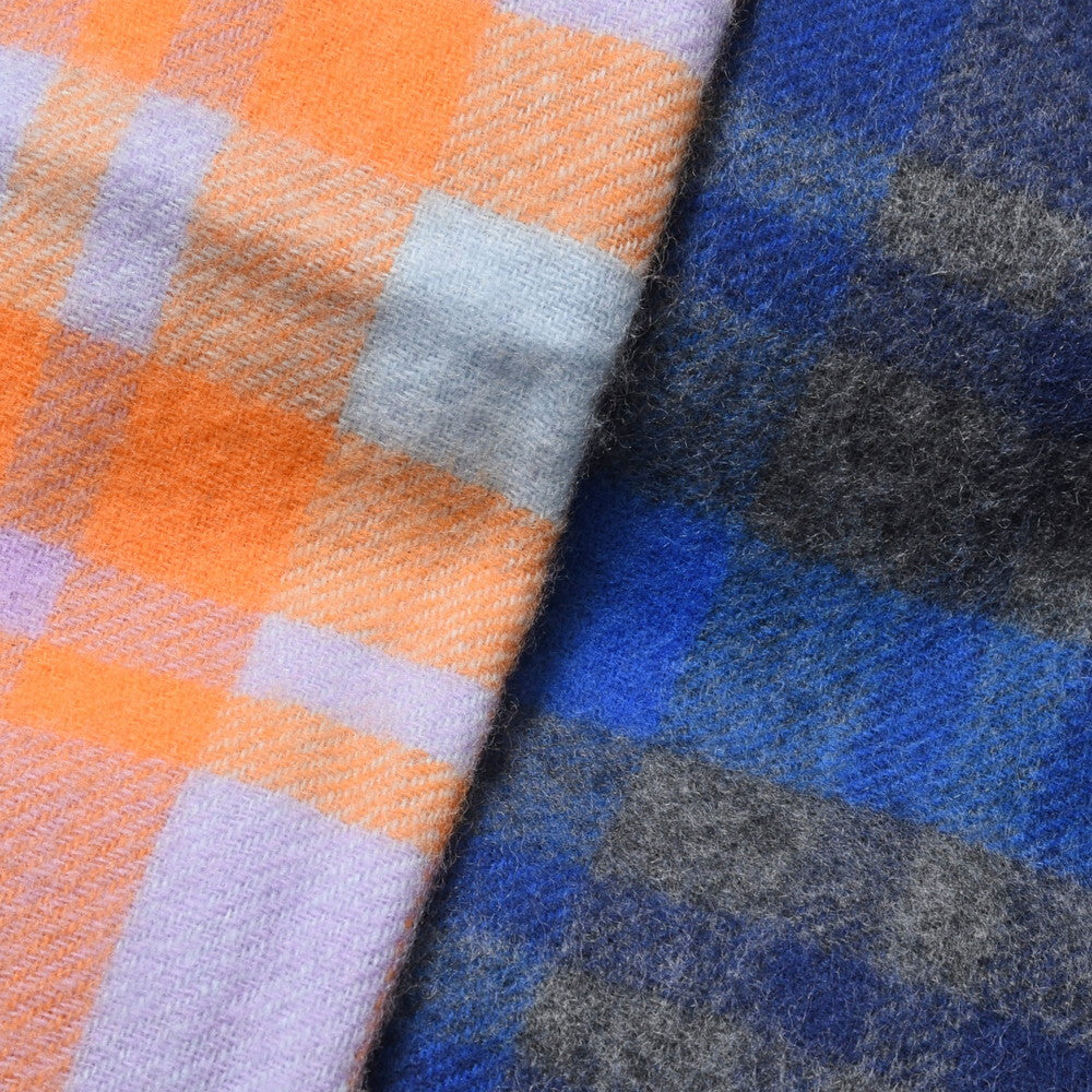 THROW（スロー） WILLOW ウールカシミヤタータンチェックストール S03