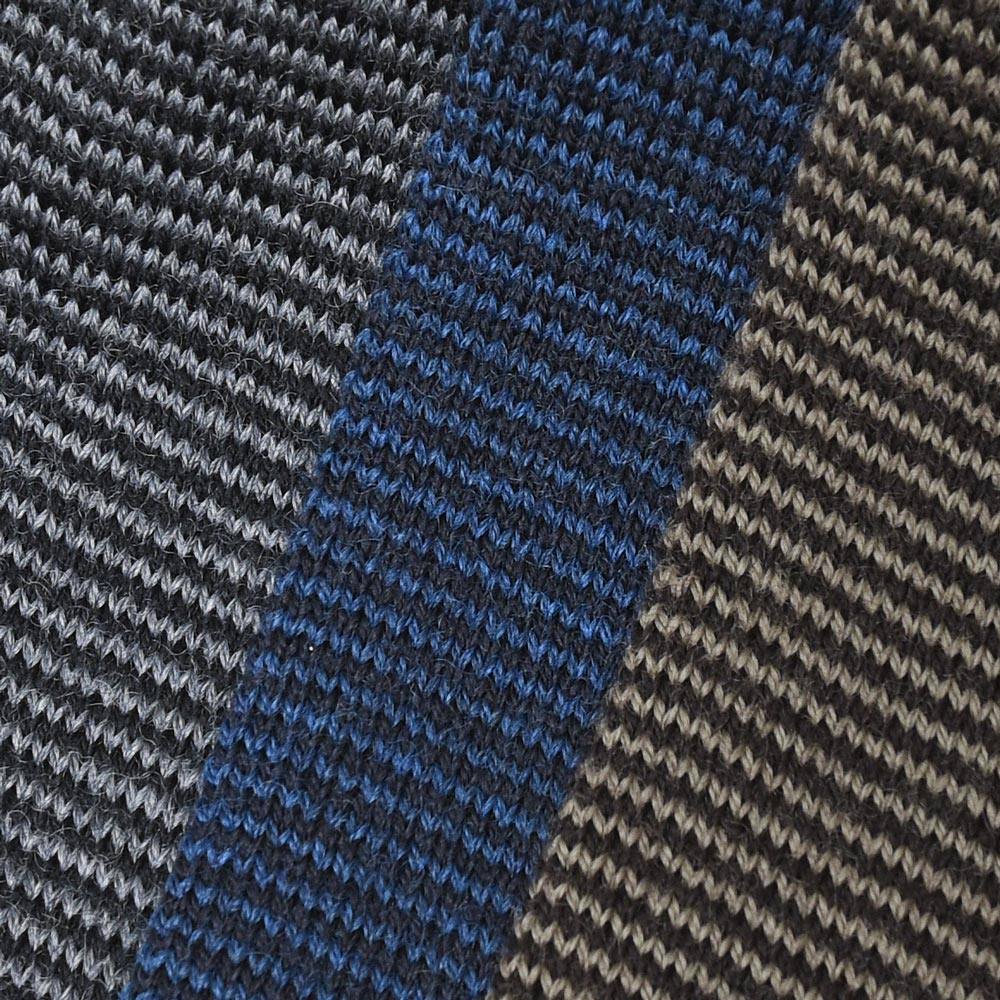 BRESCIANI（ブレッシアーニ） ウールナイロンボーダードレスソックス MC022JQ0587