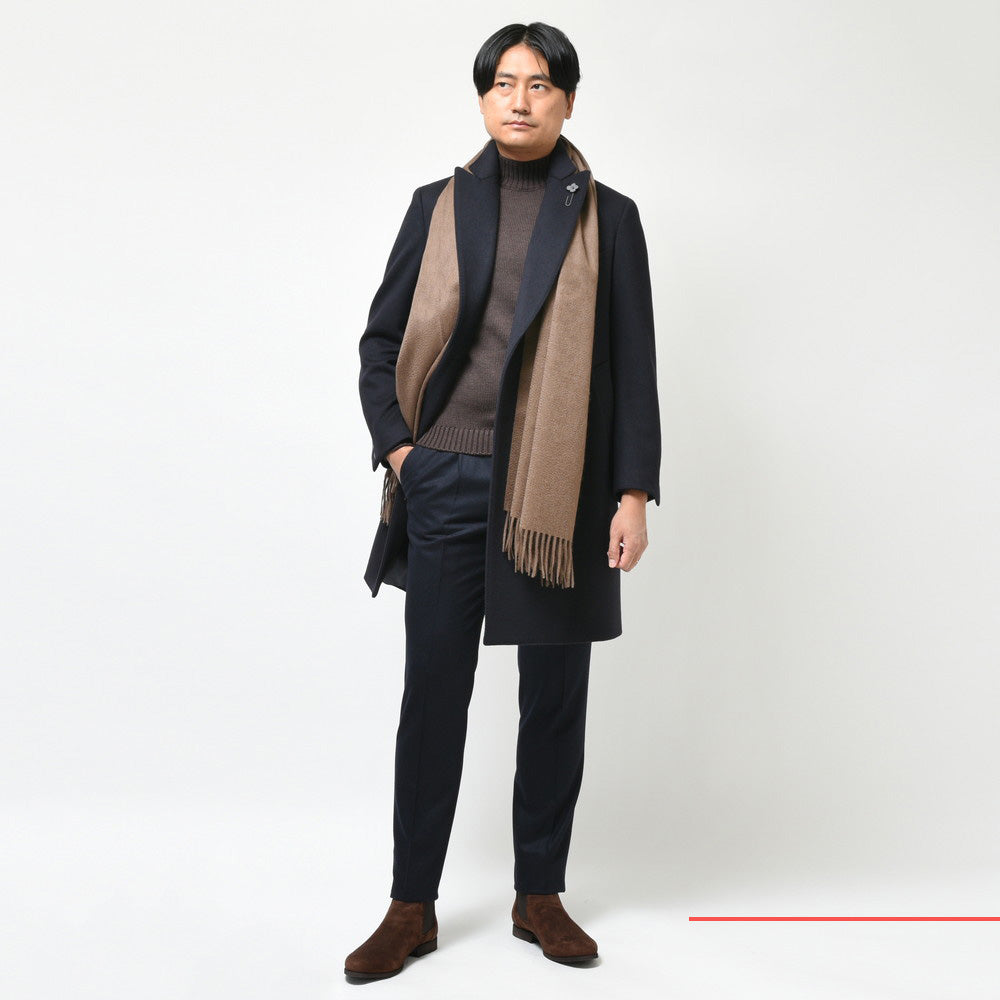 LARDINI（ラルディーニ） SPECIALスペシャル ウールフランネルダブルブレストチェスターフィールドコート JY23218Q/ITC61603