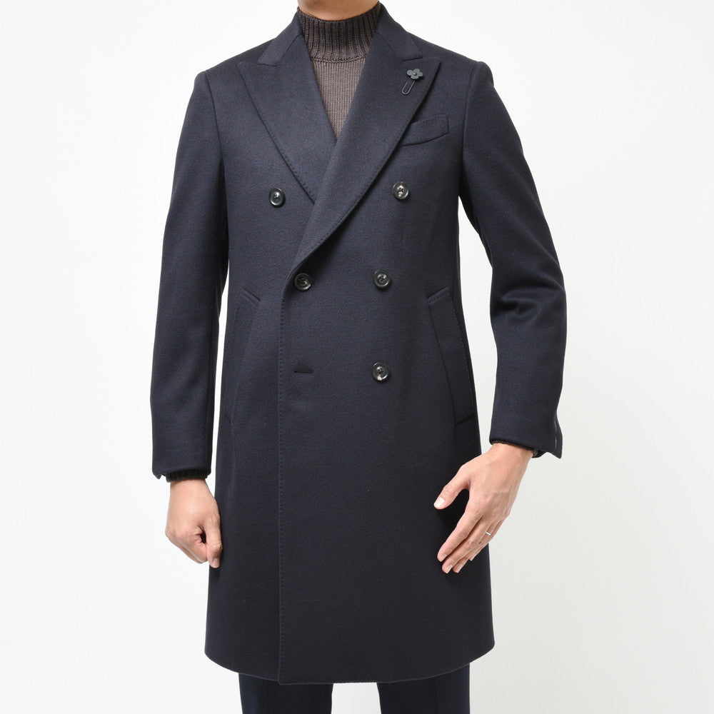 LARDINI（ラルディーニ） SPECIALスペシャル ウールフランネルダブルブレストチェスターフィールドコート JY23218Q/ITC61603