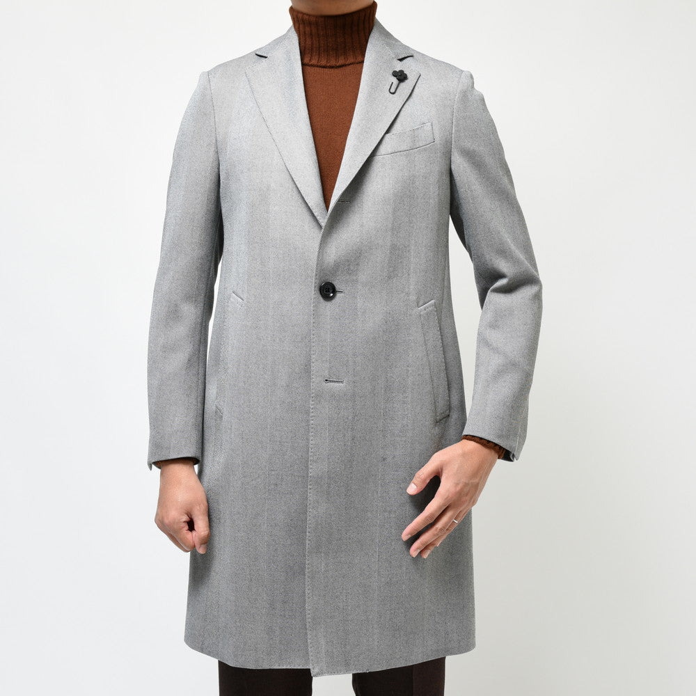 LARDINI（ラルディーニ） SPECIALウールヘリンボーンチェスターフィールドコート JY23636Q/ITC61607
