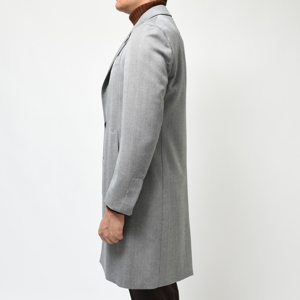 LARDINI（ラルディーニ） SPECIALウールヘリンボーンチェスターフィールドコート JY23636Q/ITC61607