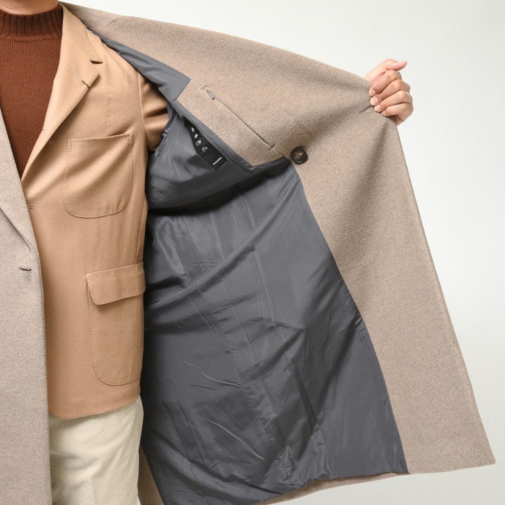 Hevo（イーヴォ） BRINDISIブリンディジ カシミアモッサー2Bダブルブレストベルテッドコート BRIN848K