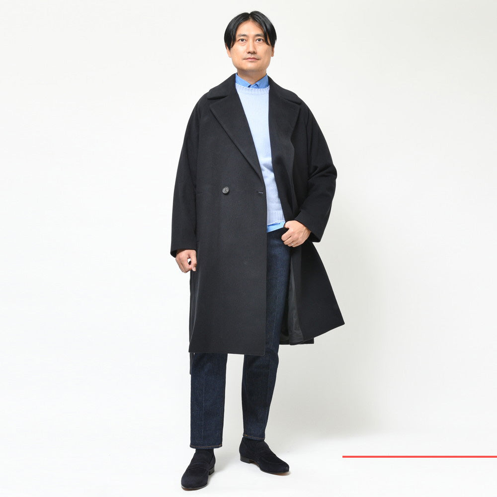 Hevo（イーヴォ） BRINDISIブリンディジ カシミアモッサー2Bダブルブレストベルテッドコート BRIN848K