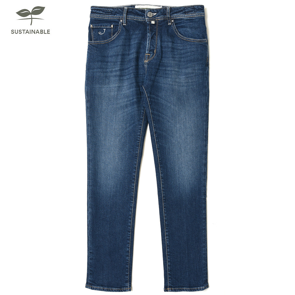 JACOB COHEN（ヤコブコーエン） SCOTTOスコット ENDLESS LUXURY ウォッシュドオーガニックコットンストレッチ キャロットフィットクロップドデニム 226-82715