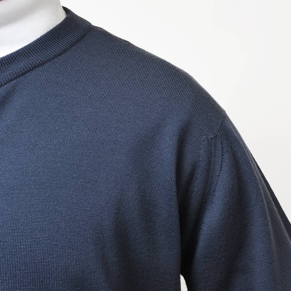 JOHN SMEDLEY ジョンスメドレー A4665 メリノウール 24ゲージ クルーネック ニットカーディガン SWEATER SERIES