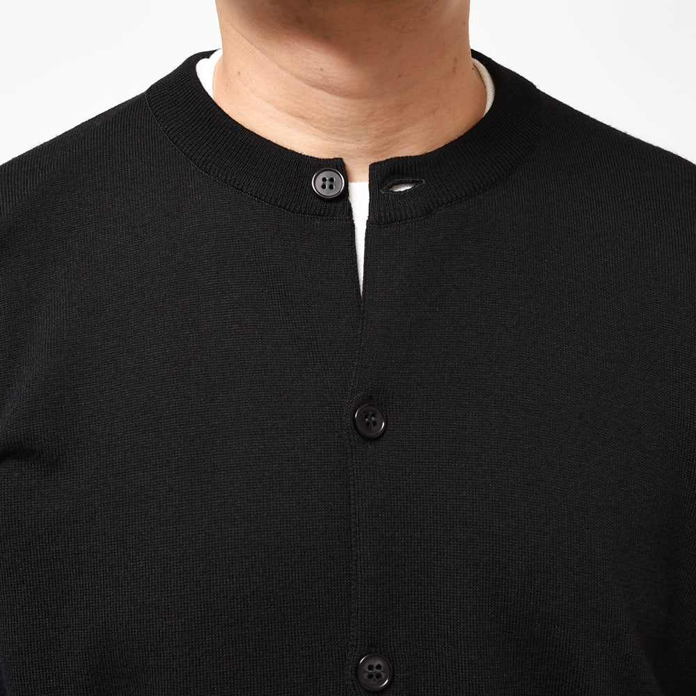 JOHN SMEDLEY ジョンスメドレー A4665 メリノウール 24ゲージ クルーネック ニットカーディガン SWEATER SERIES