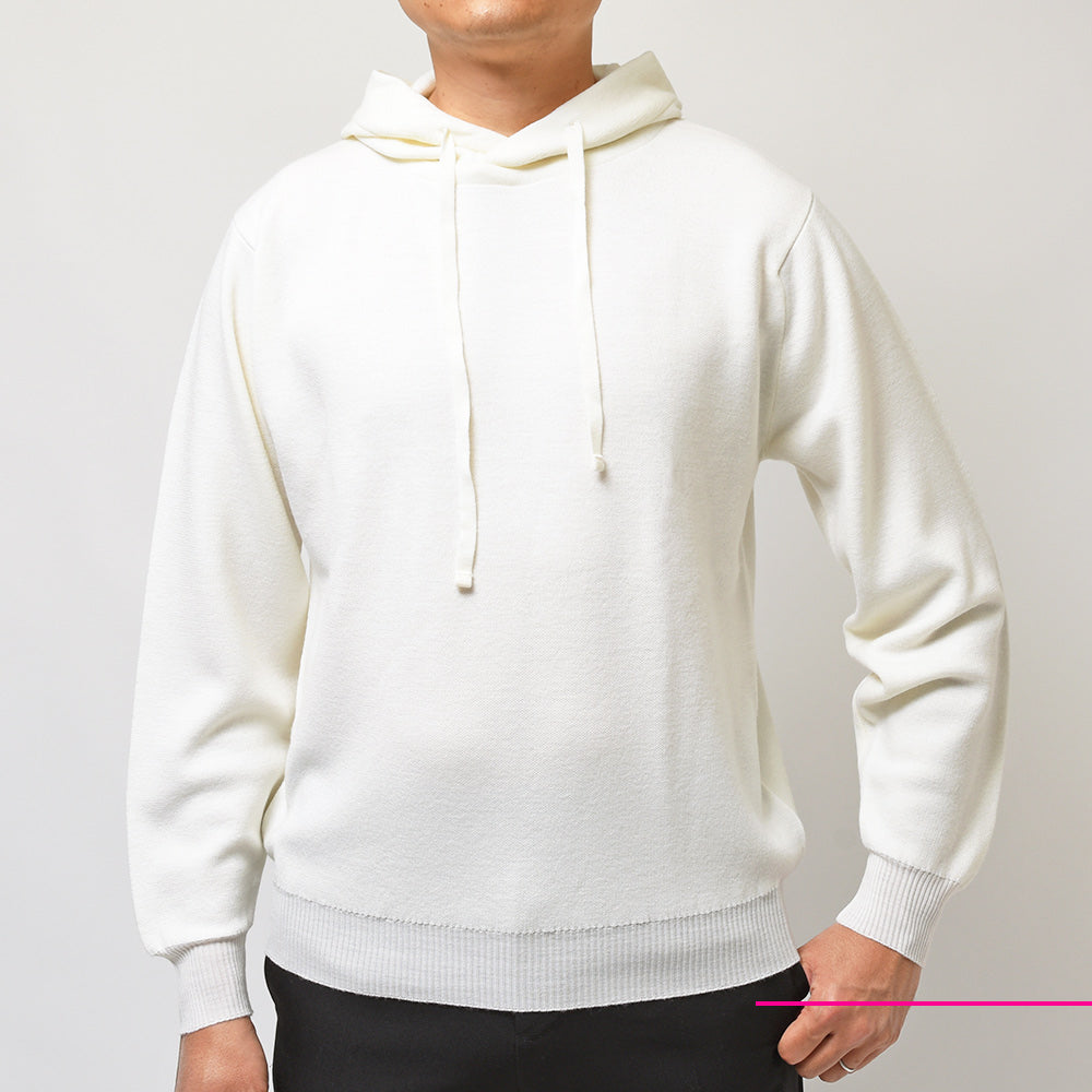 JOHN SMEDLEY ジョンスメドレー RAE メリノウール 30ゲージ ダブルジャガード ニットパーカー STANDARD FIT