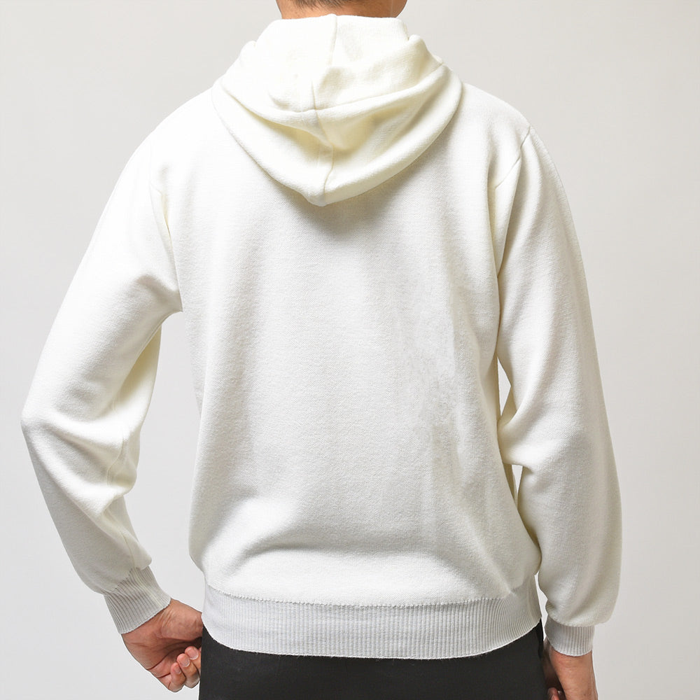 JOHN SMEDLEY ジョンスメドレー RAE メリノウール 30ゲージ ダブルジャガード ニットパーカー STANDARD FIT