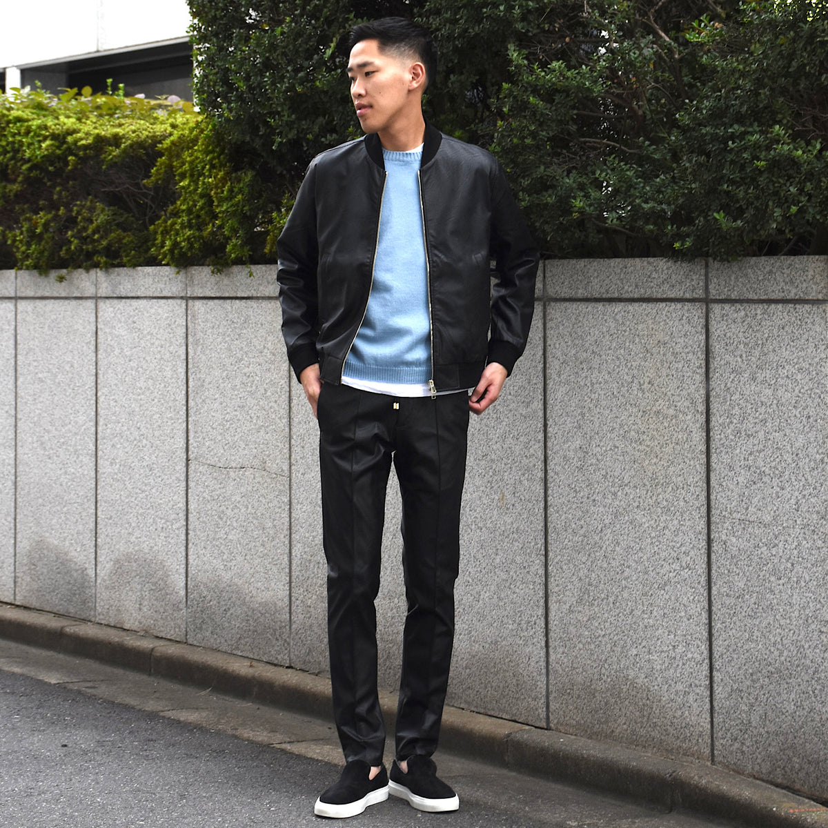 ジャブスアルキヴィオ / 【70TH Anniv.】giabs_GOLD シンセティックレザー ジップアップ ブルゾン/BARDI_GD70/A5419