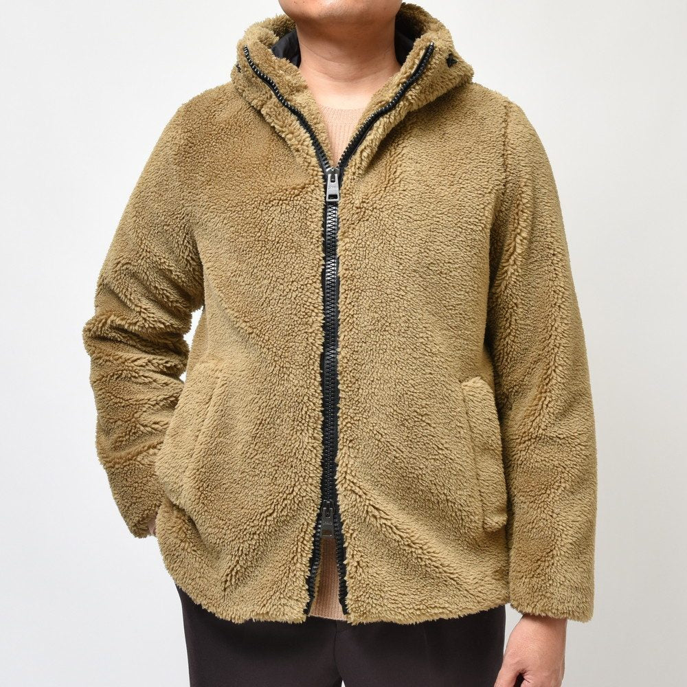 HERNO（ヘルノ） ポリエステルボアダブルジップフーディーブルゾン PA000123U-12536