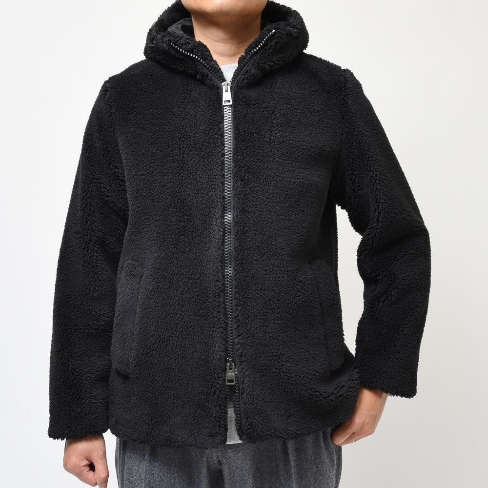 HERNO（ヘルノ） ポリエステルボアダブルジップフーディーブルゾン PA000123U-12536