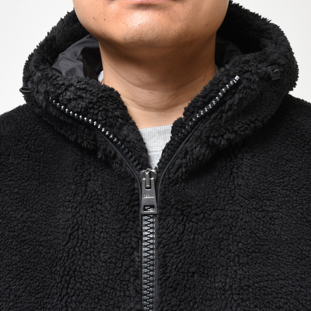 HERNO（ヘルノ） ポリエステルボアダブルジップフーディーブルゾン PA000123U-12536