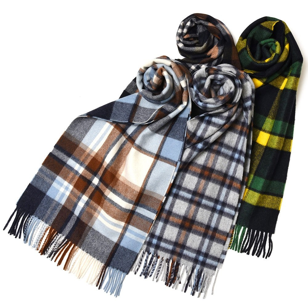 Joshua Ellis（ジョシュア エリス） カシミアタータンチェックマフラー TARTANS