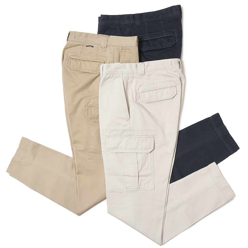 INCOTEX SLACKS（インコテックス スラックス） TAPERED FIT ストーンウォッシュコットンギャバジンテーパードカーゴパンツ 470-81532(M)